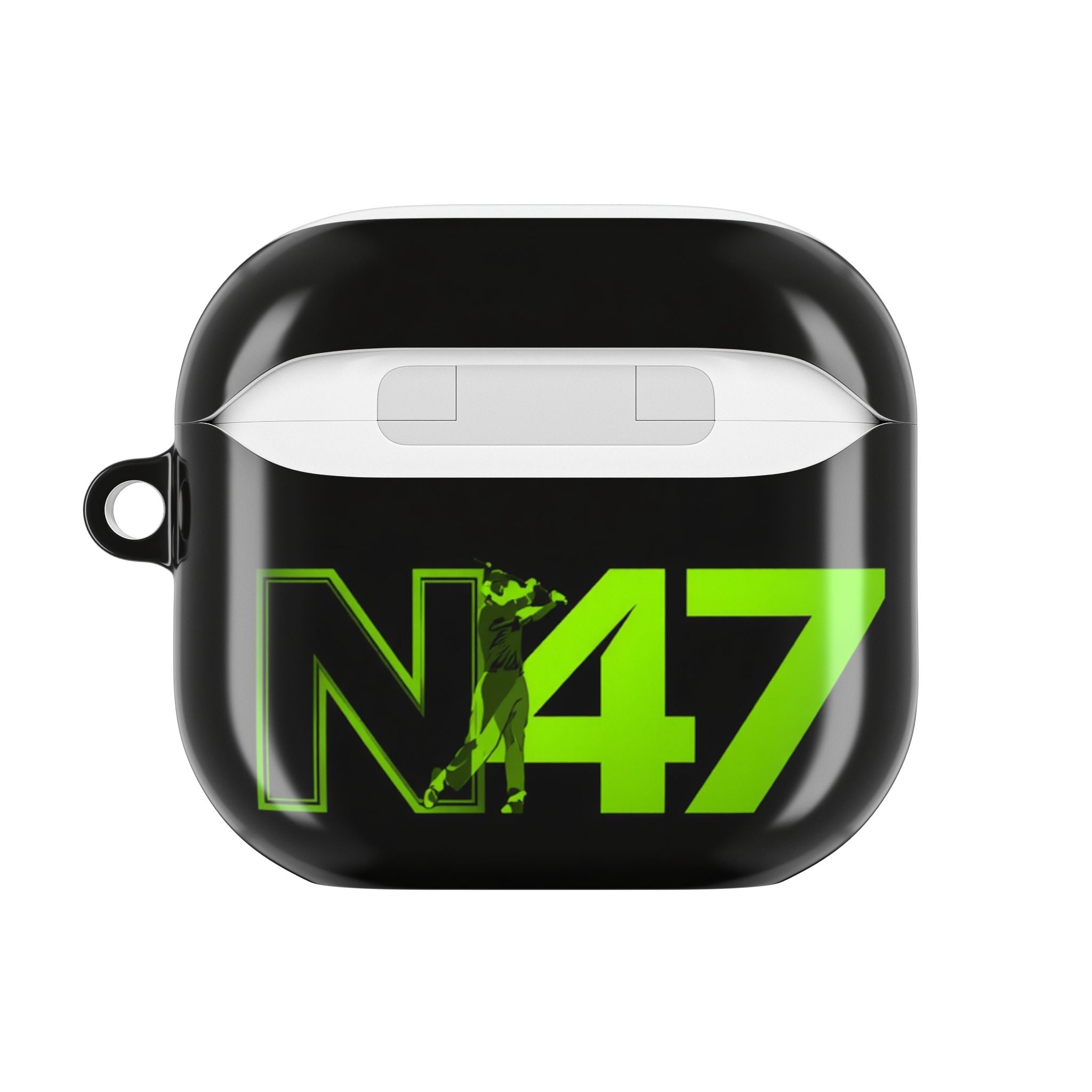 🎧 Funda AirPods Golf N47 Neón | Silicona Negra Protección Premium