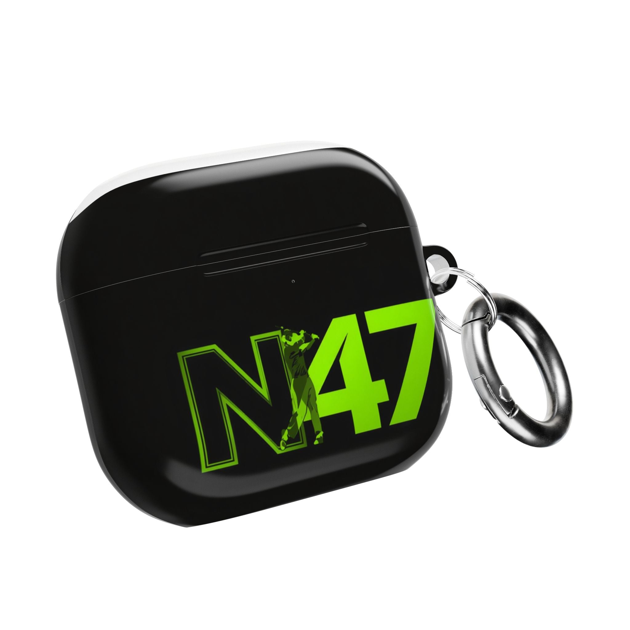 🎧 Funda AirPods Golf N47 Neón | Silicona Negra Protección Premium