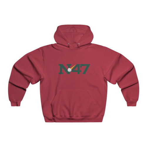 N47 Golf Logo Hoodie — Men’s Green Pullover with Front & Back Golf Emblem